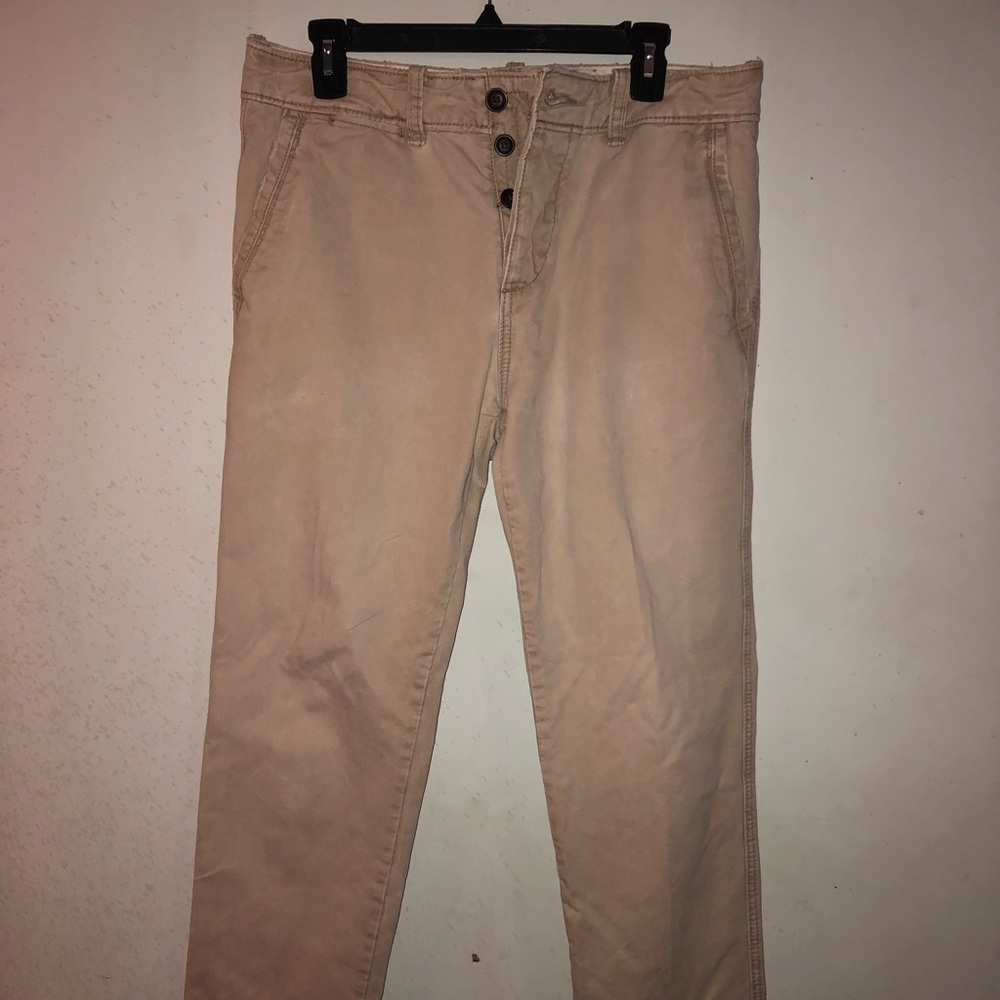 Abercrombie & Fitch button fly khakis  33x32